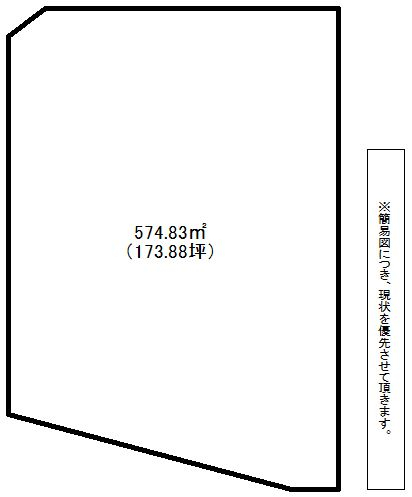 二島・用勺・今光　土地面積:547.83平米 ( 165.71坪 )　